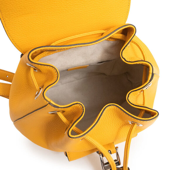 Gucci Bamboo Fringe Backpack Daypack Leather Yellow - Picture 4 of 9